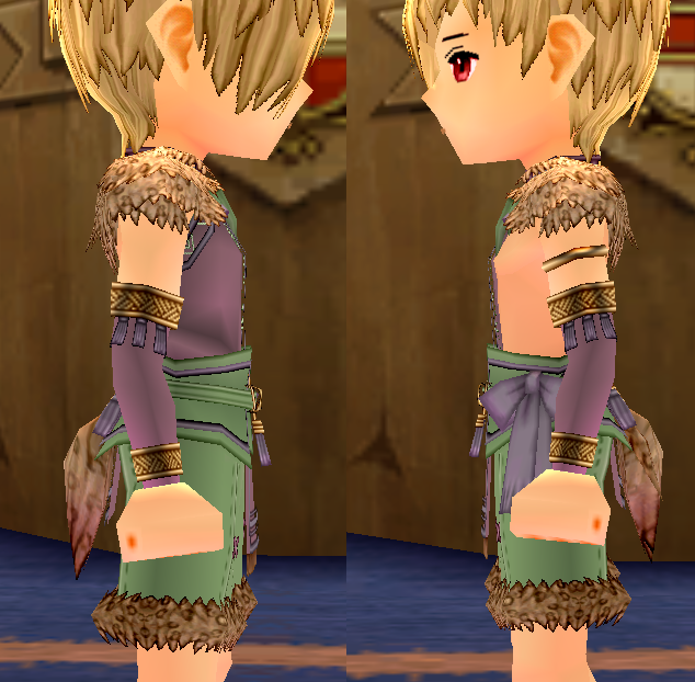 Equipped Shamala Outfit (M) viewed from the side