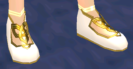 Equipped Winter Prince Shoes viewed from an angle