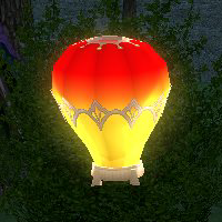 How Homestead Sky Lantern (Sphere) appears at night