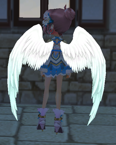 White Ombre Holy Feather Wings Equipped Back Night.png