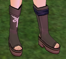 Equipped Erinn Merchants' Guild Boots (M) viewed from an angle