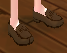 Equipped Rin Tohsaka Loafers viewed from an angle