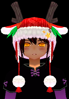 Equipped Rudolph Hat (Default) viewed from the front