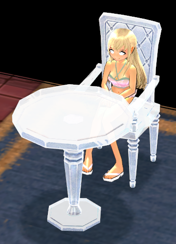 Seated preview of Snowflower Table and Chair