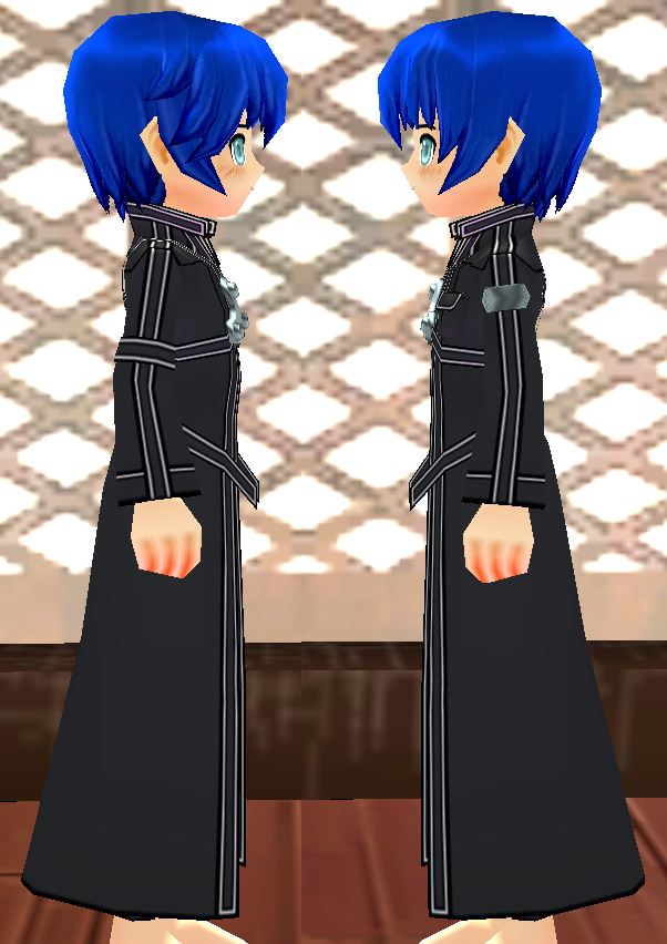 Equipped Kirito SAO Outfit (Default) viewed from the side