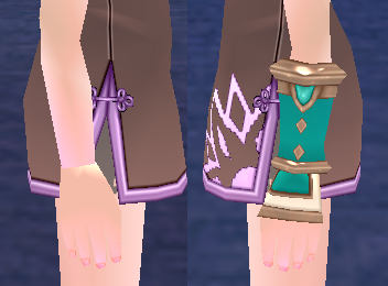 Equipped Desert Warrior Bracers (F) (Dyed) viewed from the side