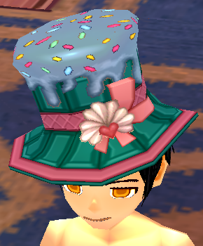 Equipped Lord Waffle Cone Hat viewed from an angle