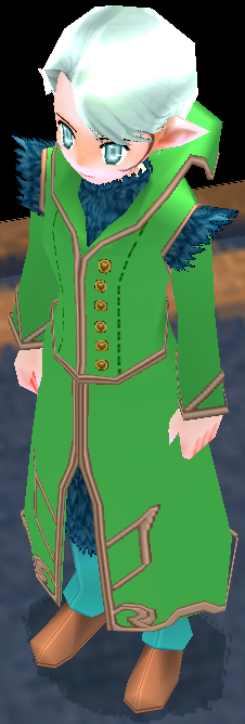 Equipped Male Odelia Wizard Set viewed from an angle