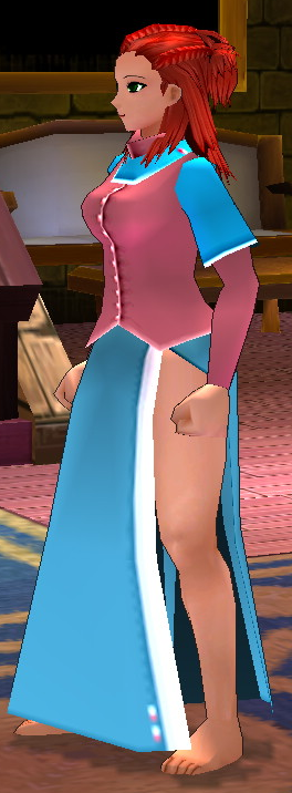 Equipped Giant Cores' Healer Dress viewed from an angle