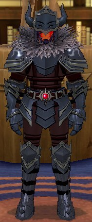 Equipped GiantMale Dark Knight Set viewed from the front