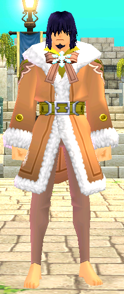 Equipped Giant Snowflake Coat viewed from the front