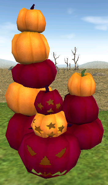Back of Homestead Halloween Pumpkins