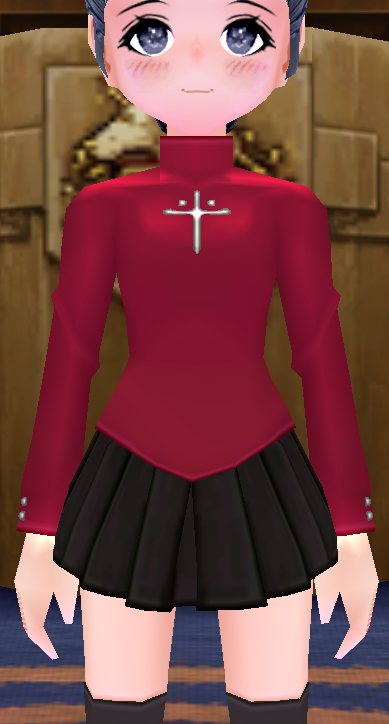 Equipped Rin Tohsaka Casual Wear viewed from the front
