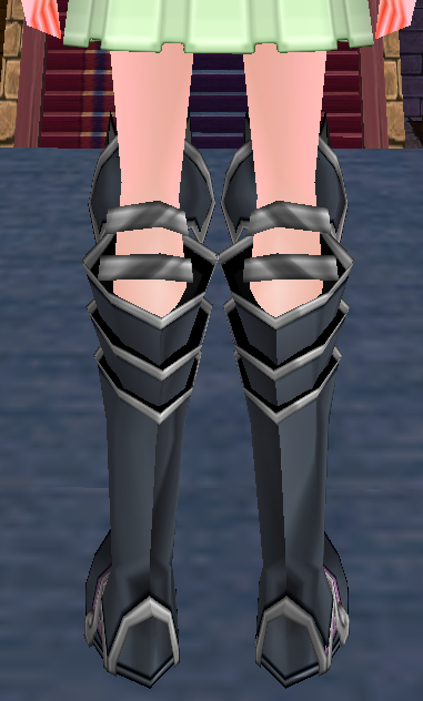 Equipped Lunar Dragon Boots (F) viewed from the back