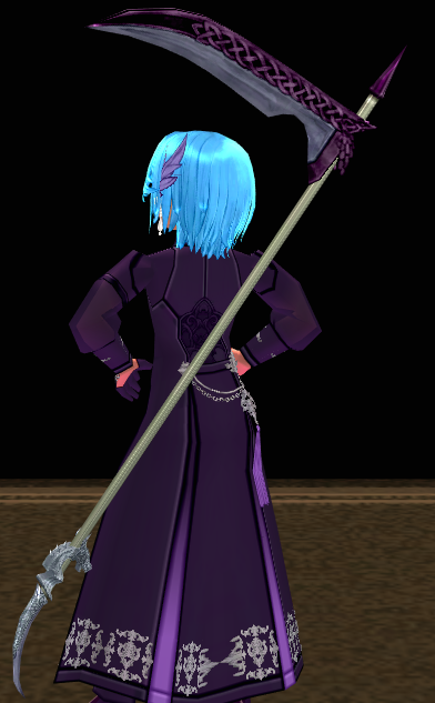 Sheathed Guardian Scythe Staff