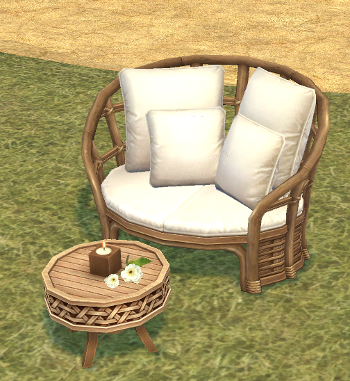 Building preview of Homestead Rattan Chair and Table (Seats Two)