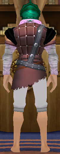 Equipped Giant Bandit Clothes viewed from the back