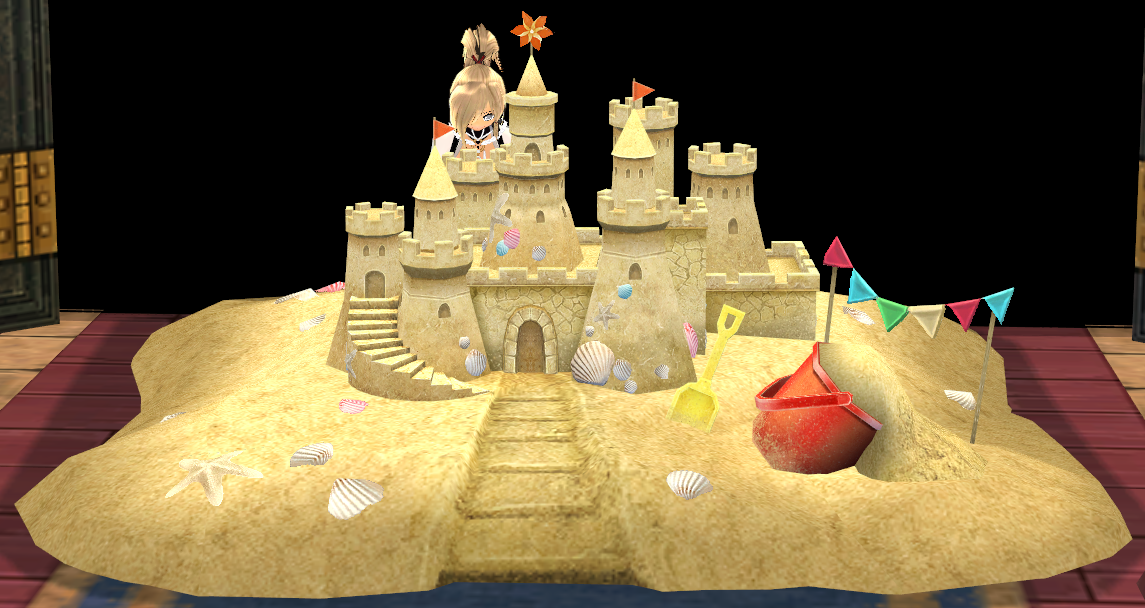 Seated preview of Fancy Sand Castle (for 2)