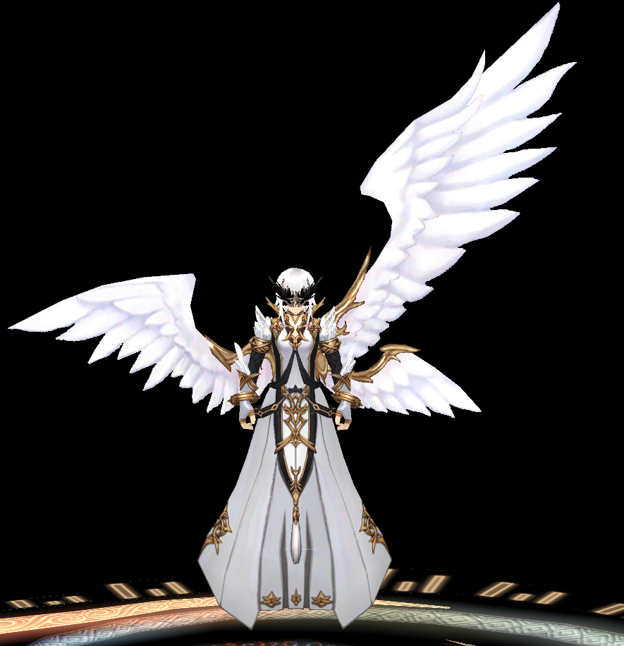 Equipped Eidos Asymetrical White sky wings viewed from the front