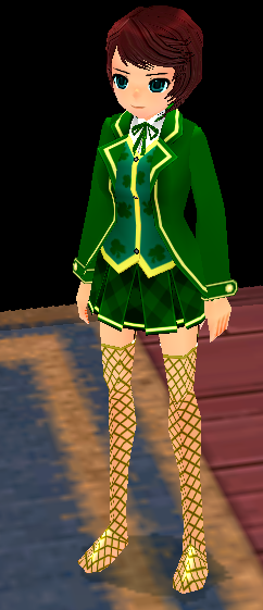 Equipped St. Patrick's Day Costume (Female) viewed from an angle