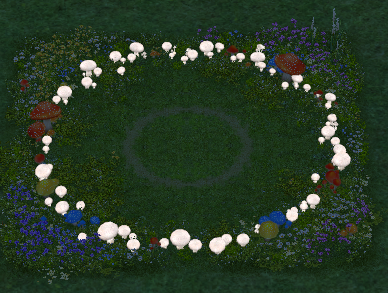 How Homestead Fairy Ring appears at night