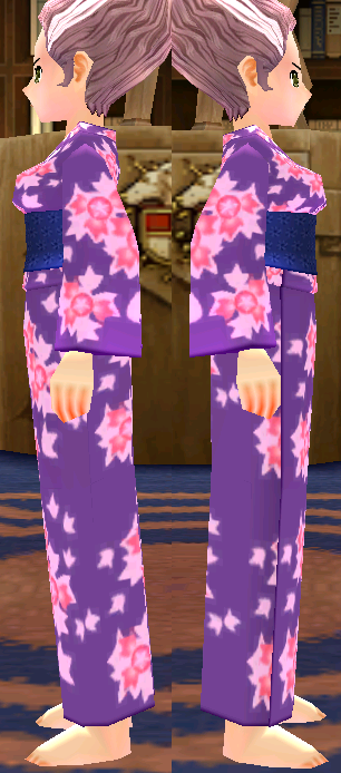 Equipped Yukata (F) (Type 3) viewed from the side