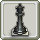 Homestead Chess Piece - Black Queen and White Square