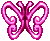 Pink Topaz Twinkling Butterfly Wings
