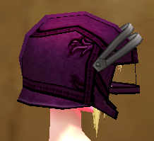 Equipped Tara Infantry Helmet (F) viewed from the side with the visor up