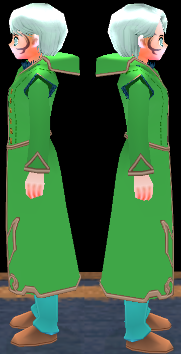 Equipped Male Odelia Wizard Set viewed from the side