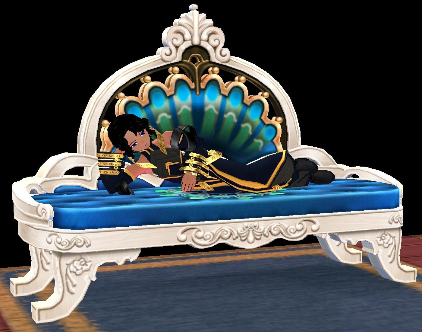 Seated preview of Peacock Divan