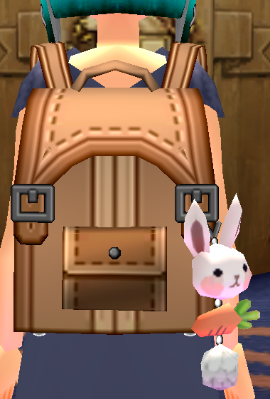 Sheathed Rabbit Key Chain School Bag