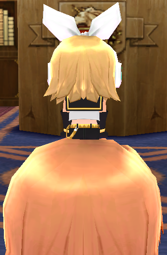 Equipped Teeny Kagamine Rin viewed from the back