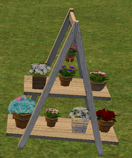 Building preview of Homestead Laddered Flower Pot Shelf