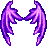 Royal Purple Twinkling Devil Wings