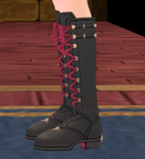 Equipped Circus Performer's Boots (M) viewed from the side