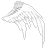 Icon of White Widespan Wings