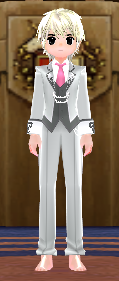 Equipped Butler Outfit (For Male Partners) viewed from the front