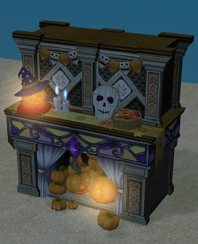 How Homestead Pumpkin Hutch appears at night