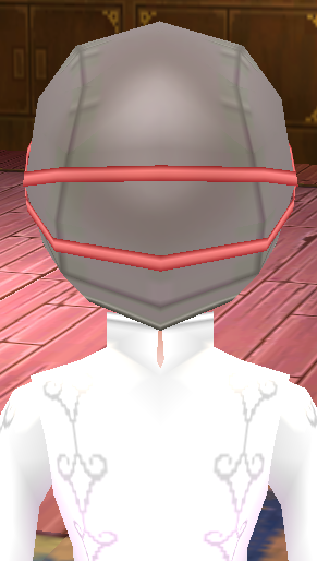 Equipped Swimming Cap viewed from the back with the visor up