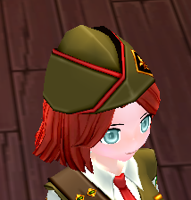 Equipped Erinn Union Scout Hatted Wig (F) viewed from an angle