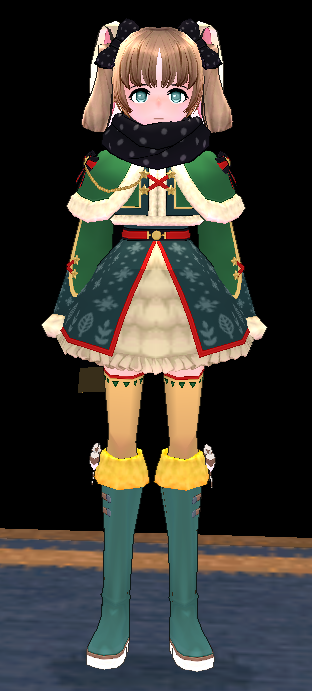 Equipped Female Winter Fairy Set viewed from the front