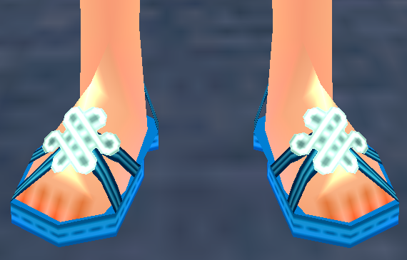 Bright Elven Summer Sandals (F) Equipped Front.png