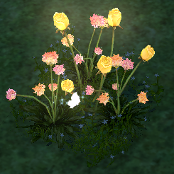How Homestead Shimmering Flower (Type C) appears at night