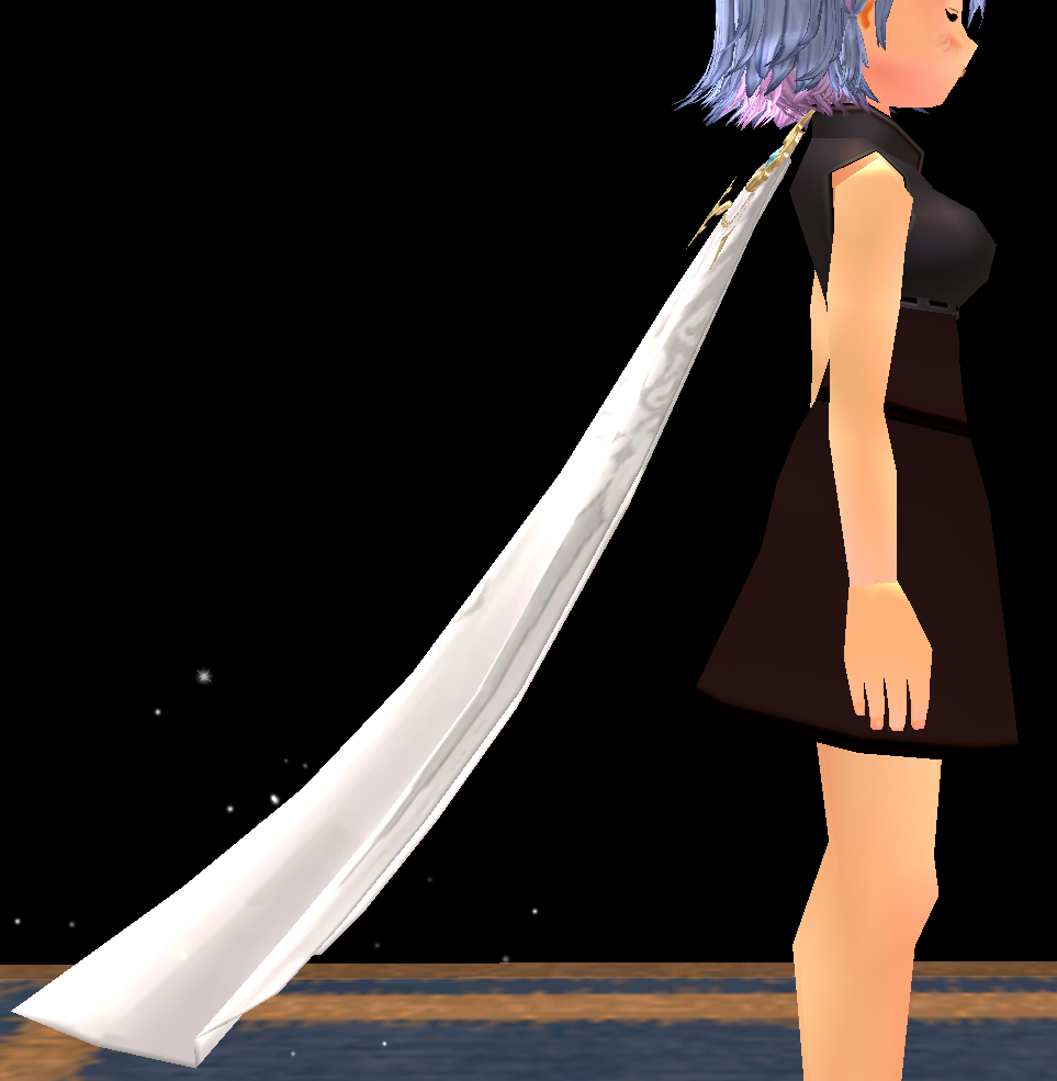 Equipped Special Elemental Harmony Cape (Enchantable) viewed from the side