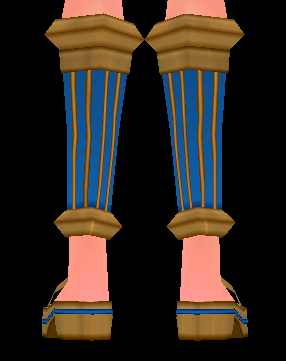 Equipped Desert Guardian Sandals (M) viewed from the back