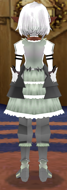 Equipped Female Gothic Style Set viewed from the back