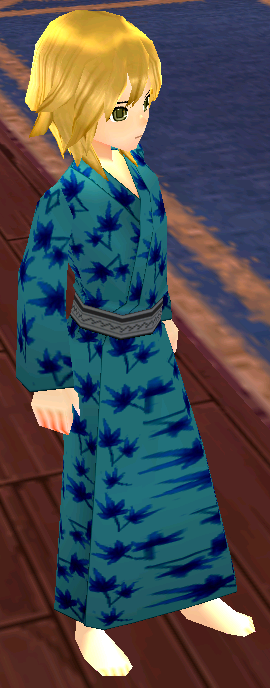 Equipped Yukata (Style E) (M) viewed from an angle