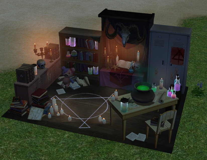 How Homestead Occult Research Club appears at night