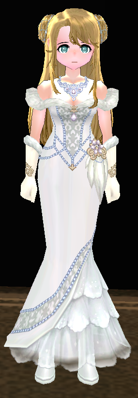 Equipped Female Winter Royal Set viewed from the front